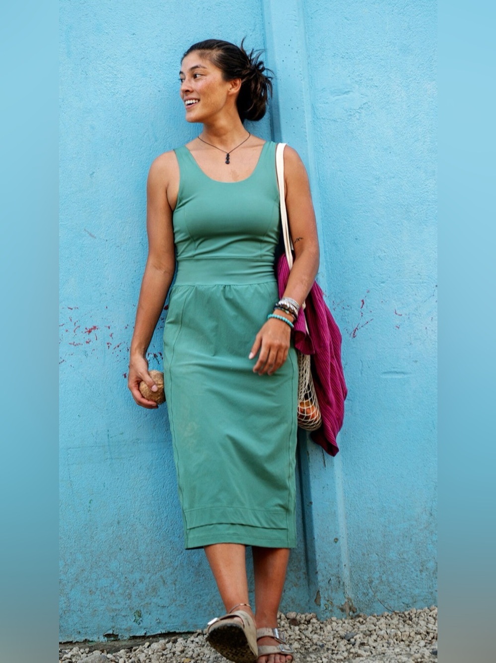 Title Nine Limitless Midi Dress Green in Size Small NWT